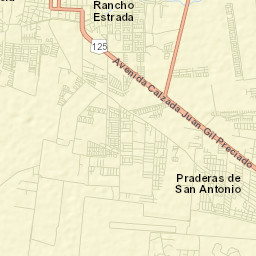 La Cuchilla Street Map