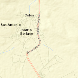 Colón Street Map