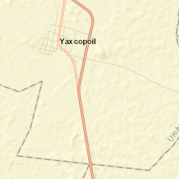 Yaxcopoil Street Map