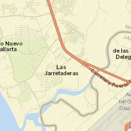 Las Jarretaderas Street Map