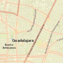 Guadalajara Street Map