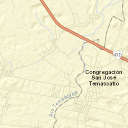 San José Temascatío Street Map