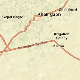 Khamgaon Street Map
