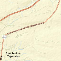 El Salto de las Peñas Street Map