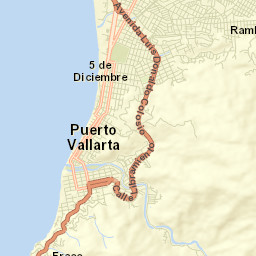 Colonia los Robles Street Map