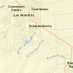 Cuerámaro Street Map