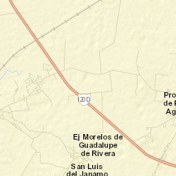 Colonia Morelos de Guadalupe de Rivera Street Map
