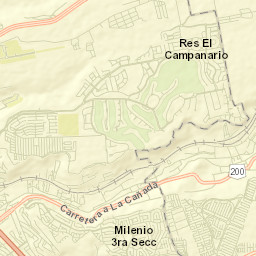 La Cañada Street Map