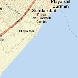 Playa del Carmen Street Map