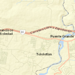 Puente Grande Street Map