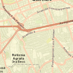 Santiago de Querétaro Street Map
