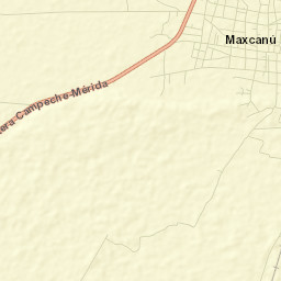 Maxcanú Street Map