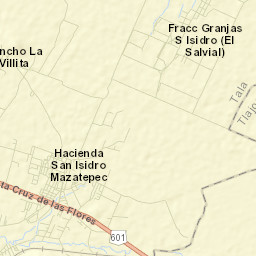 San Isidro Mazatepec Street Map
