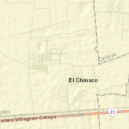 El Chinaco (El Pujido) Street Map