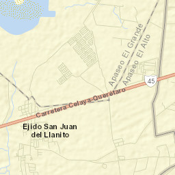 San Juan del Llanito Street Map