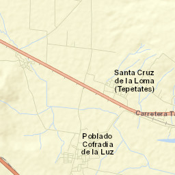 Santa Cruz de la Loma (Tepetates) Street Map