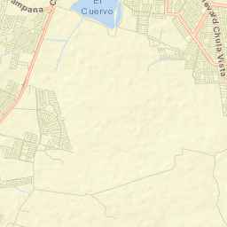 Colinas del Roble Street Map