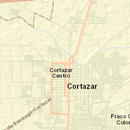 Cortazar Street Map