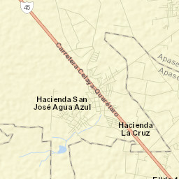 San José de Agua Azul Street Map