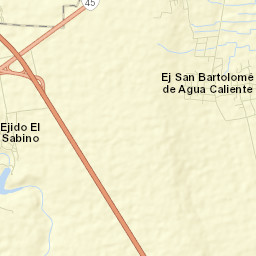 San Bartolomé Aguas Calientes Street Map