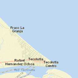 Tecolutla Street Map