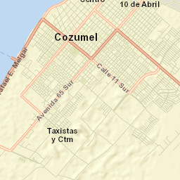 Cozumel Street Map