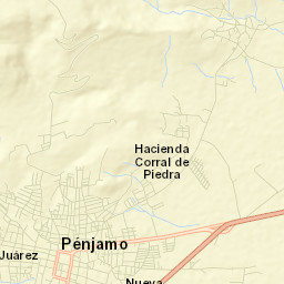 Pénjamo Street Map