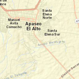 Apaseo el Alto Street Map