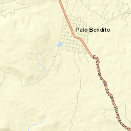 Palo Bendito Street Map