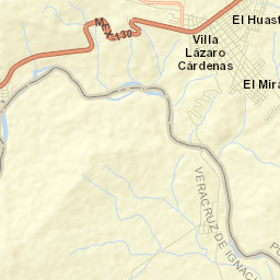 Villa Lázaro Cárdenas Street Map