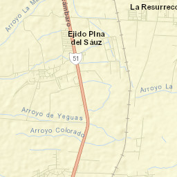 El Sauz (El Sauz de Villaseñor) Street Map