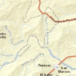 Villa Avila Camacho Street Map