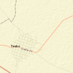 Teabo Street Map