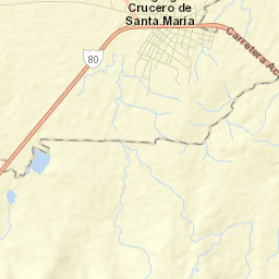 El Crucero de Santa María Street Map