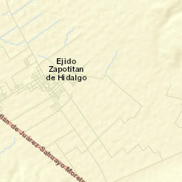 Zapotitán de Hidalgo Street Map