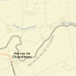 Héroes de Chapultepec (Rodeo de San Antonio) Street Map
