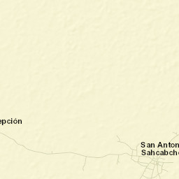 San Antonio Sahcabchén Street Map