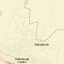 Oxkutzkab Street Map