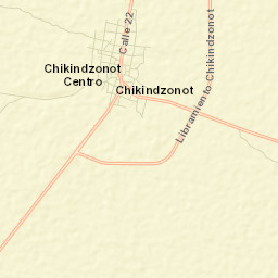 Chikindzonot Street Map