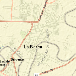 Briseñas de Matamoros Street Map