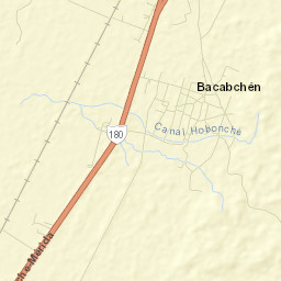 Bacabchén Street Map