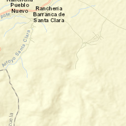 Barranca de Santa Clara Street Map