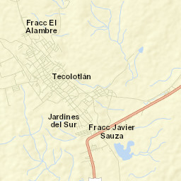 Las Calaveras Street Map