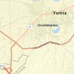 Yuriria Street Map