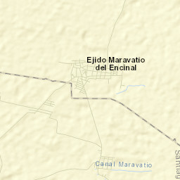 Maravatío del Encinal Street Map