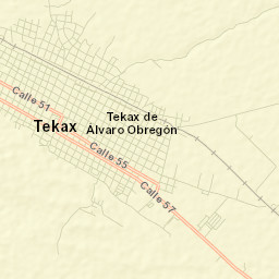 Tecax Street Map