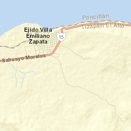 Villa Emiliano Zapata Street Map