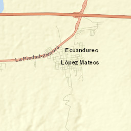 Ecuandureo Street Map