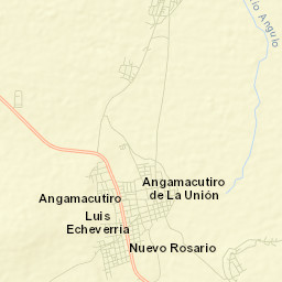 Angamacutiro de la Unión Street Map