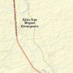 San Miguel Eménguaro Street Map